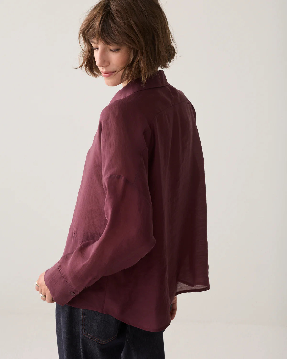 Summum Woman WEAR-YOUR-WAY BLOUSE IN LYOCELL BLEND