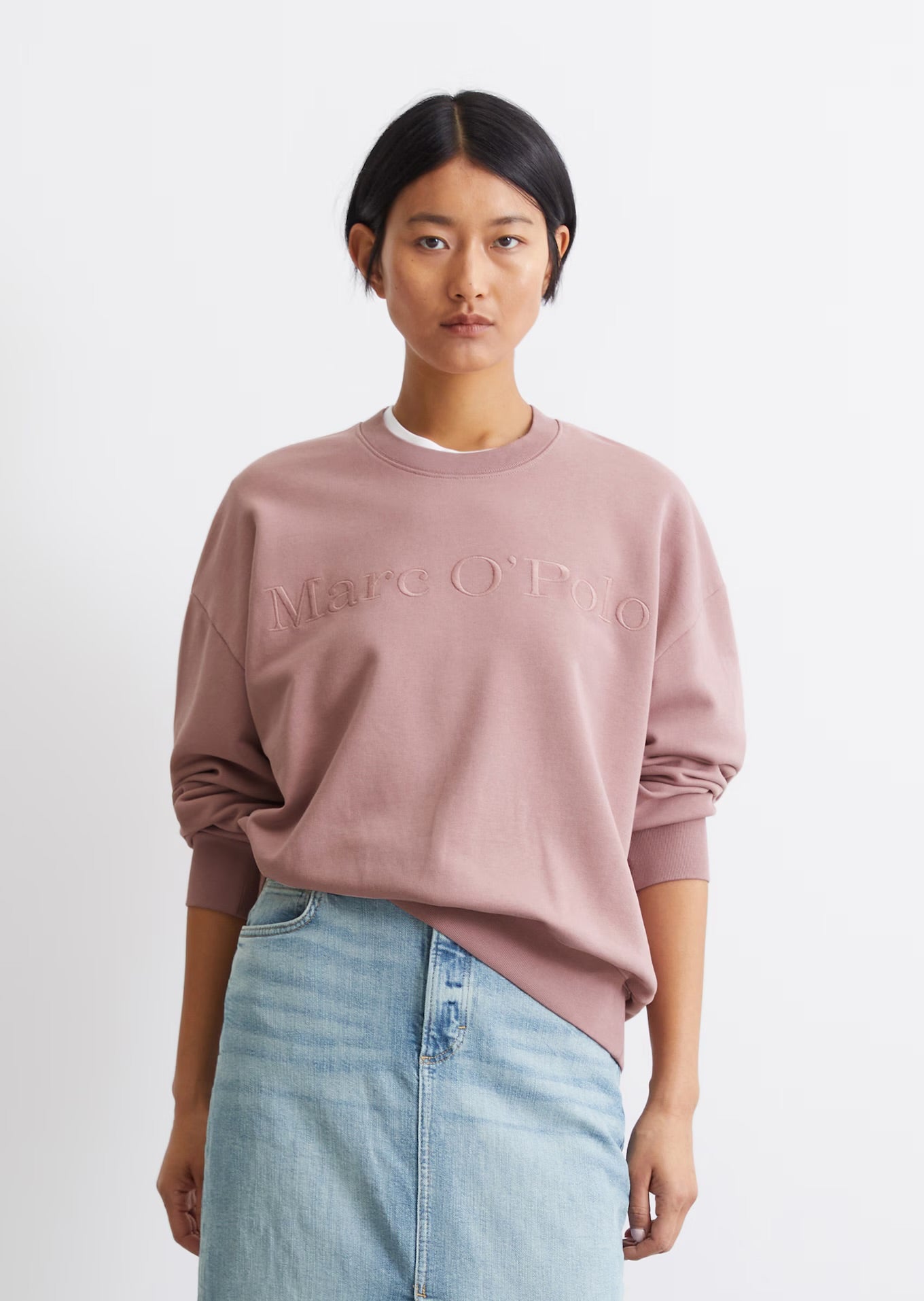 Marc O Polo LOGO SWEATSHIRT RELAXED MADE FROM ORGANIC COTTON