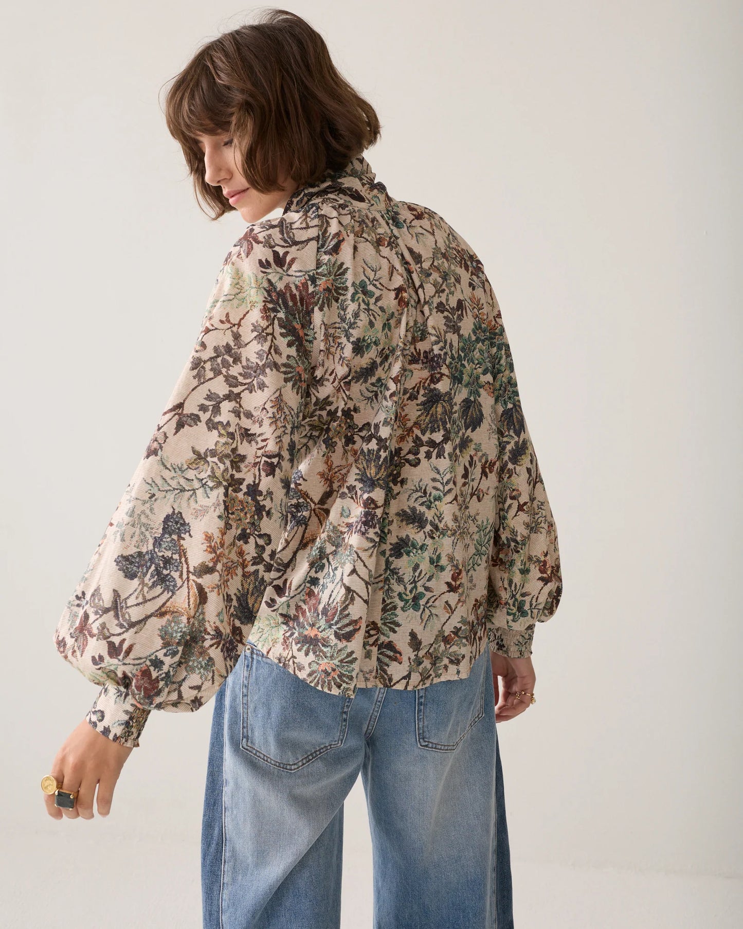 Summum Woman Gobelin-print top
