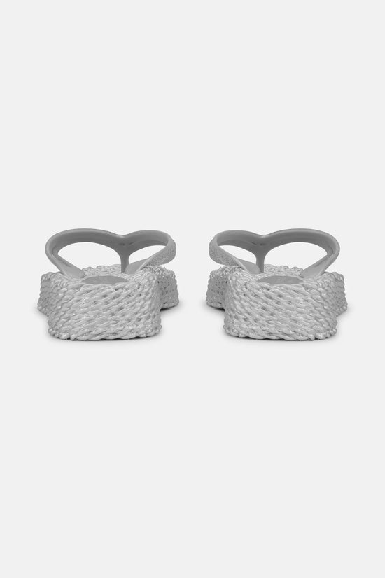 Ilse Jacobsen Platform Flip-flops Glitter - Silver
