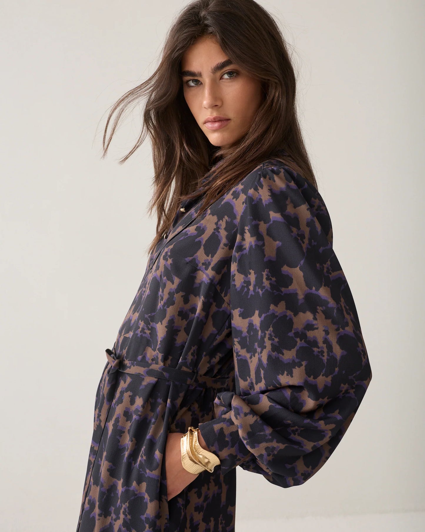 Summum Woman Camouflage-print dress