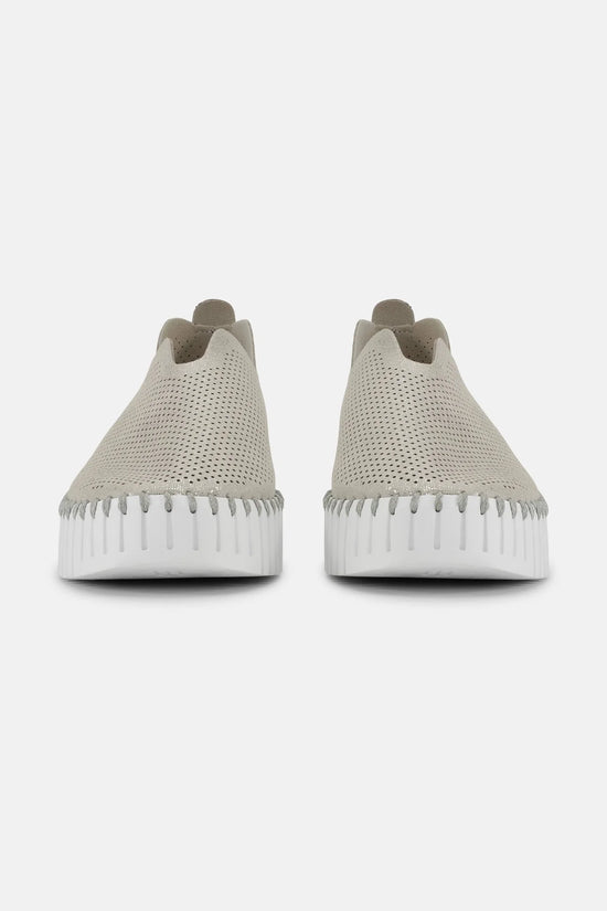 Ilse Jacobsen Platform Tulip Sko Glitter - Silver White