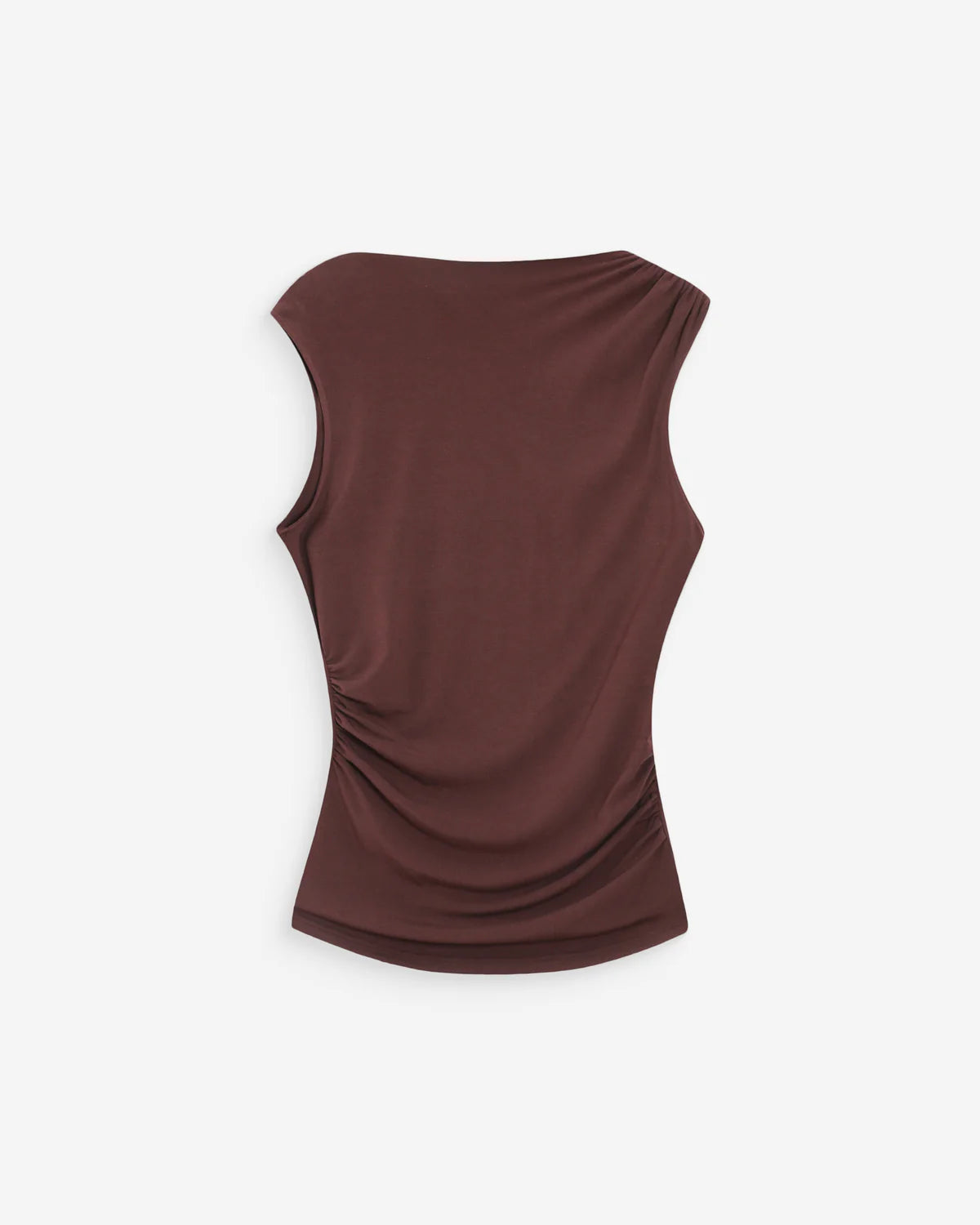 Grace And Mila DRAPED SLEEVELESS TOP CHOCOLAT VALLEY