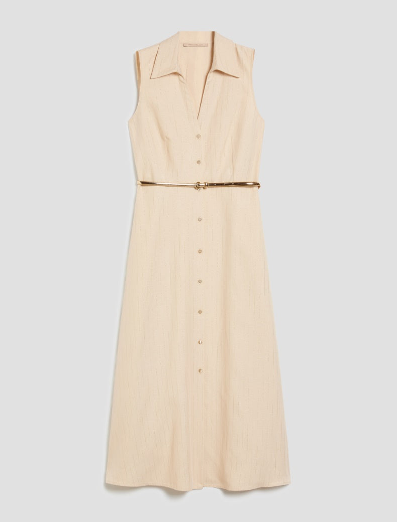 Pennyblack Lamé pinstriped shirt dress