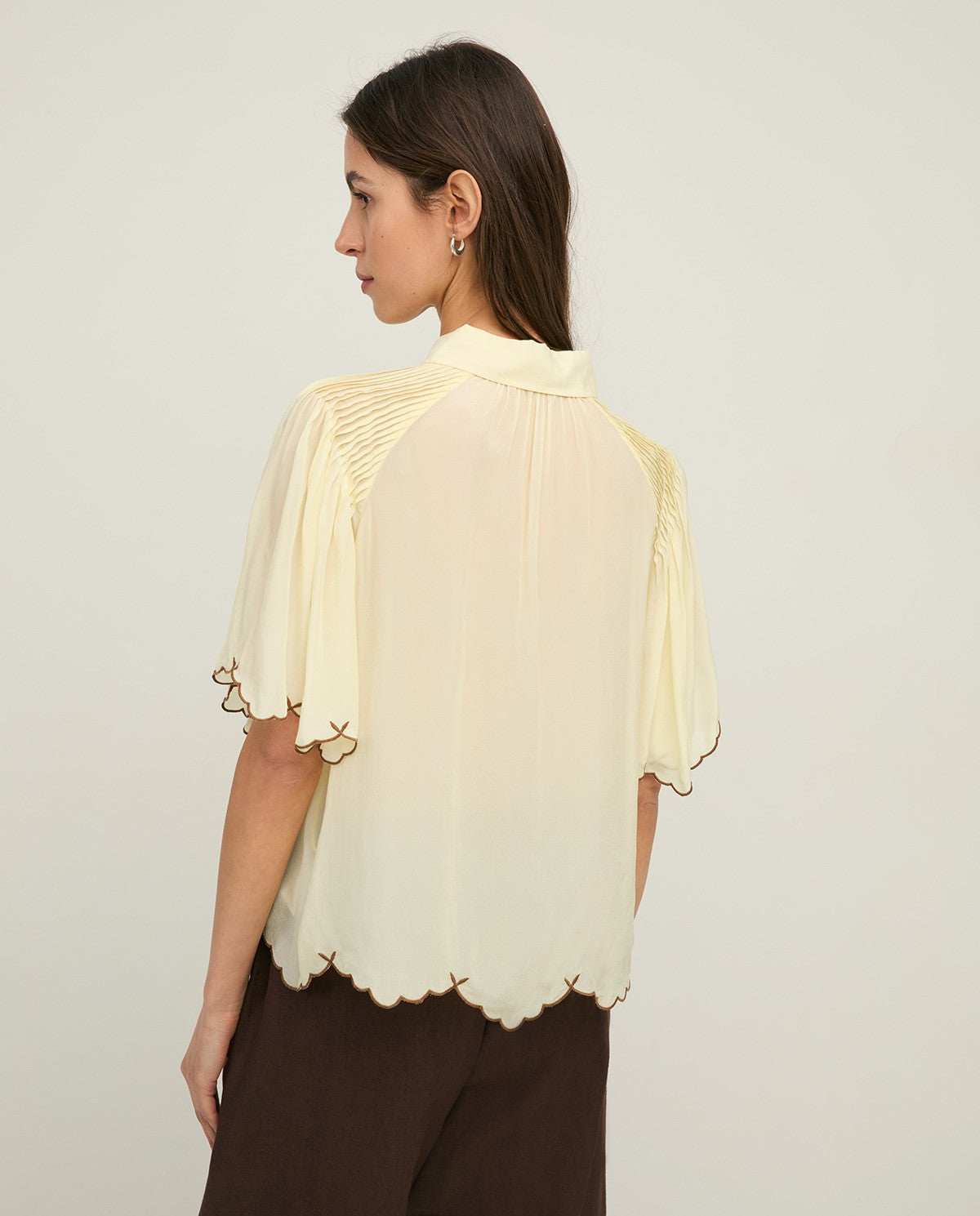 Yerse ROMANTIC BLOUSE WITH EMBROIDERY
