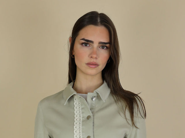 No2mor0 Alex Denim Jacket Sand