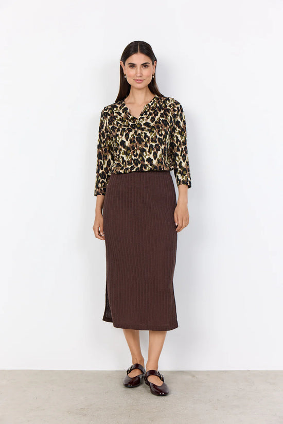 Soya Concept SC-FELICITY AOP 516 BLOUSE OLIVE