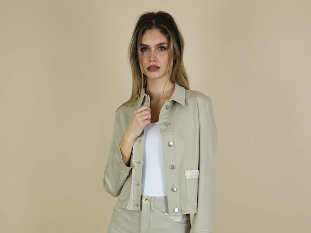 No2mor0 Alex Denim Jacket Sand