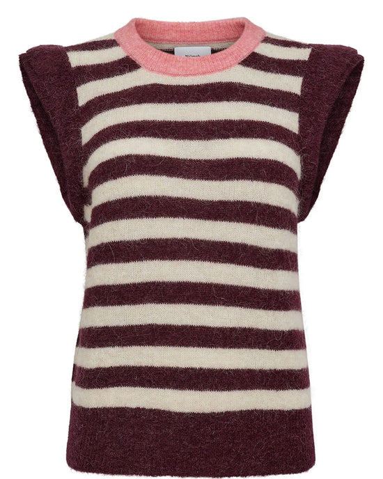 Numph NUCIARA RIETTE STRIPE VEST - Winetasting