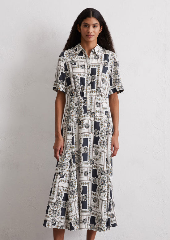 Load image into Gallery viewer, Marc O Polo PRINT DRESS FLARED FROM ECOVERO™ BY LENZING™
