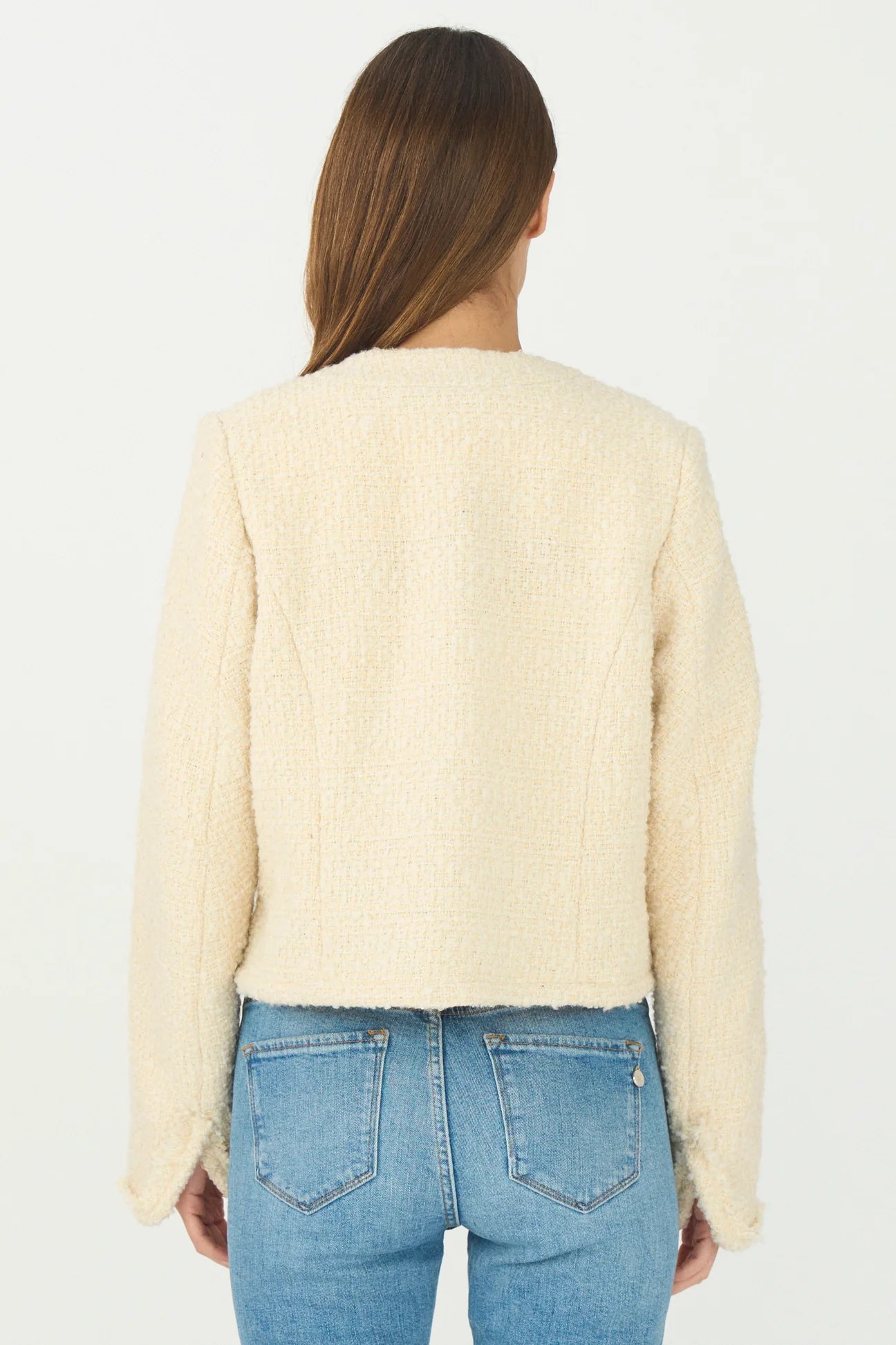 Pieszak PD-Aya Boucle Jacket - White Pearl