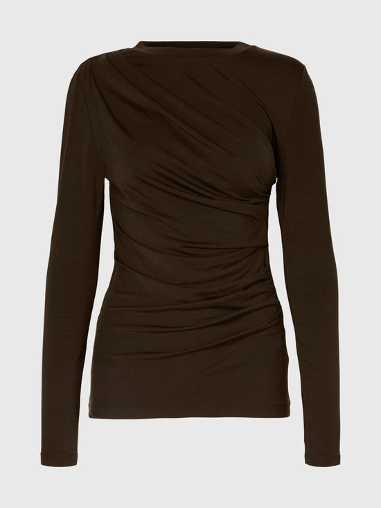 Selected/Femme DRAPED LONG SLEEVED TOP
