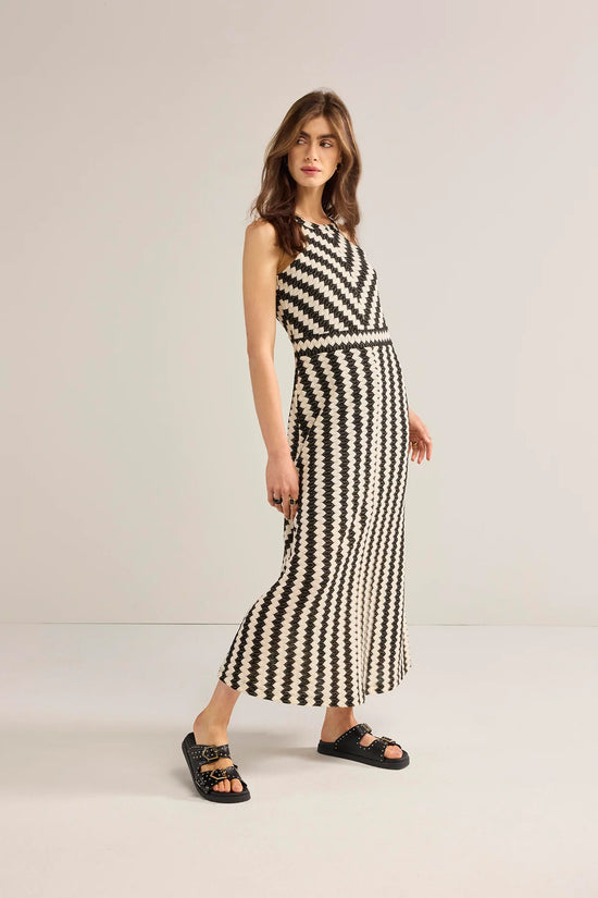 Load image into Gallery viewer, Summum Woman ZIGZAG MAXI-DRESS
