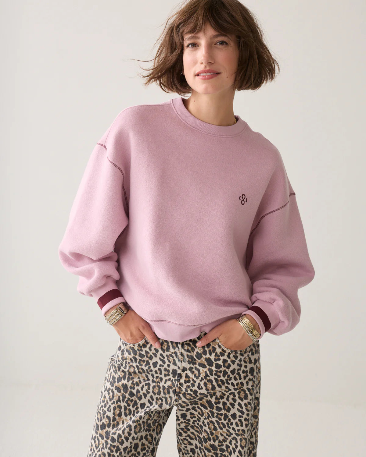 Summum Woman OVERSIZED CONTRAST JUMPER