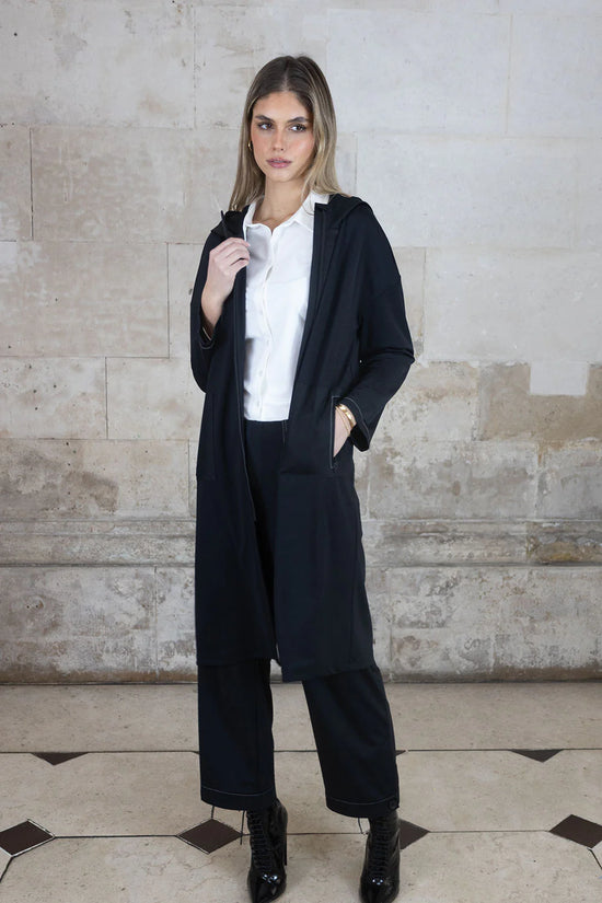 No2mor0 Aphrodite Lightweight Duster Black