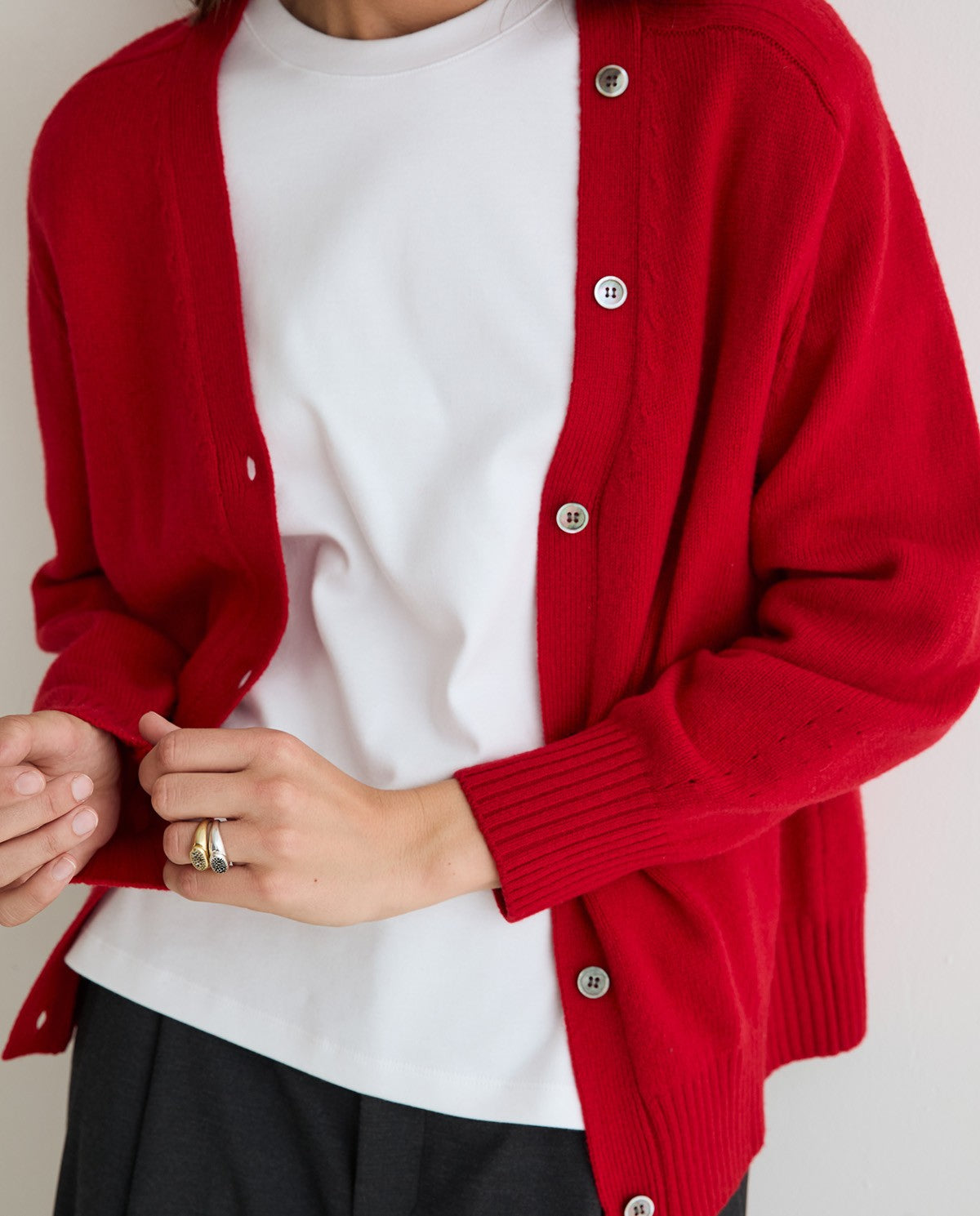Yerse CARDIGAN REMOVABLE SCARF