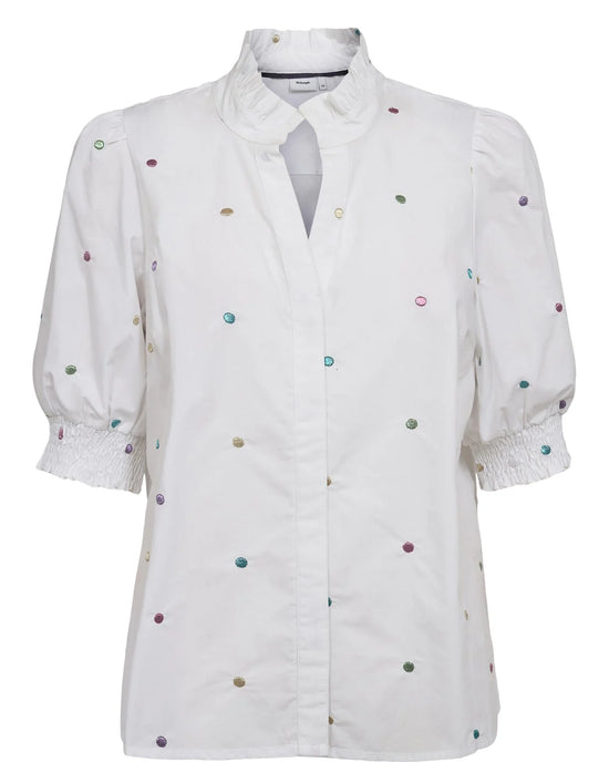 Numph NUJUNE SS SHIRT - Bright White