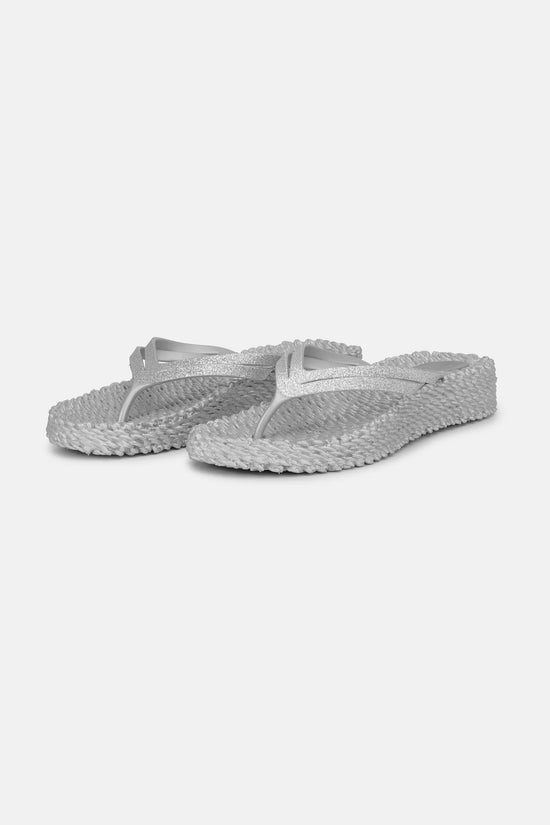 Ilse Jacobsen Platform Flip-flops Glitter - Silver