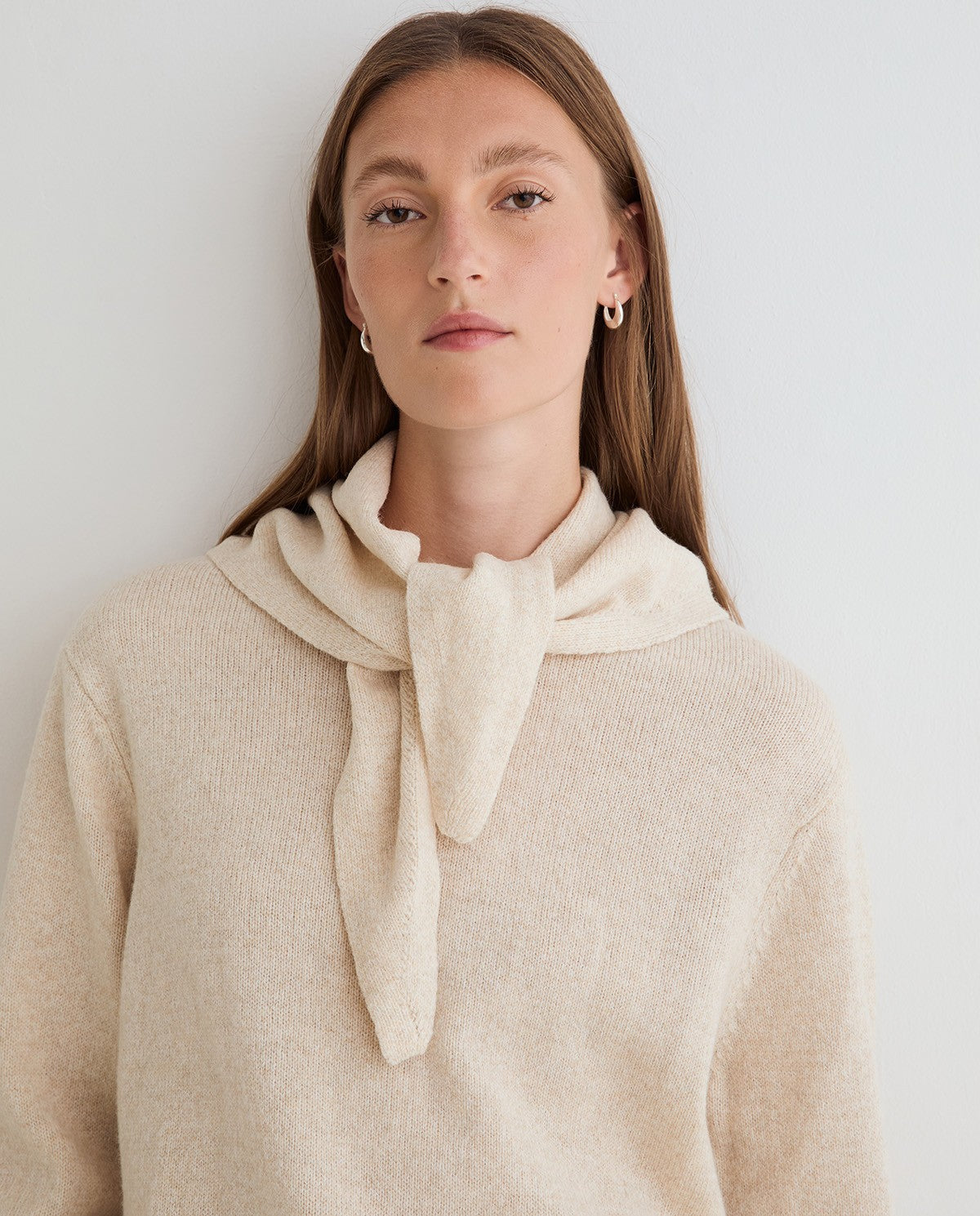 Yerse SWEATER REMOVABLE SCARF