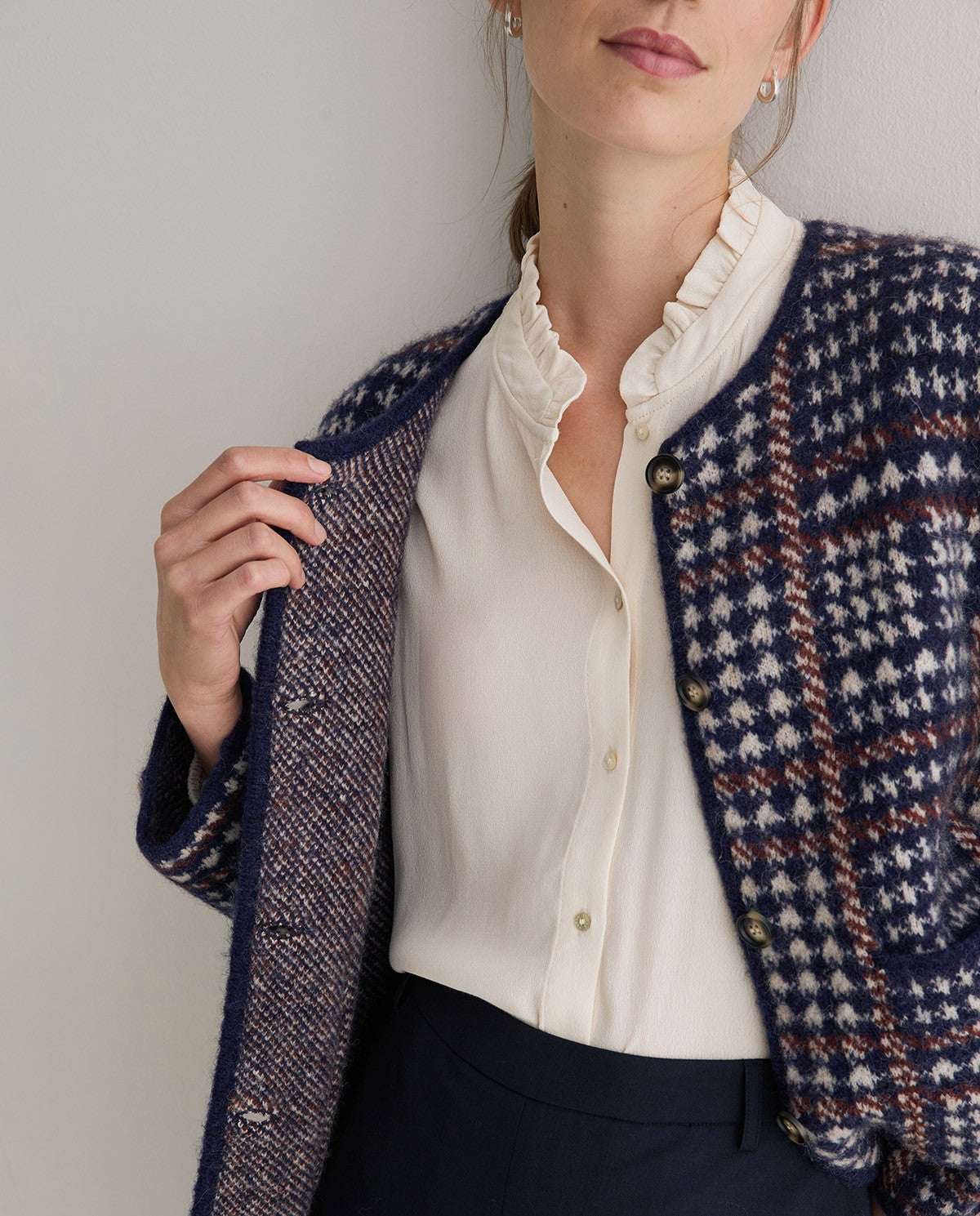 Yerse WOOL-BLEND CARDIGAN