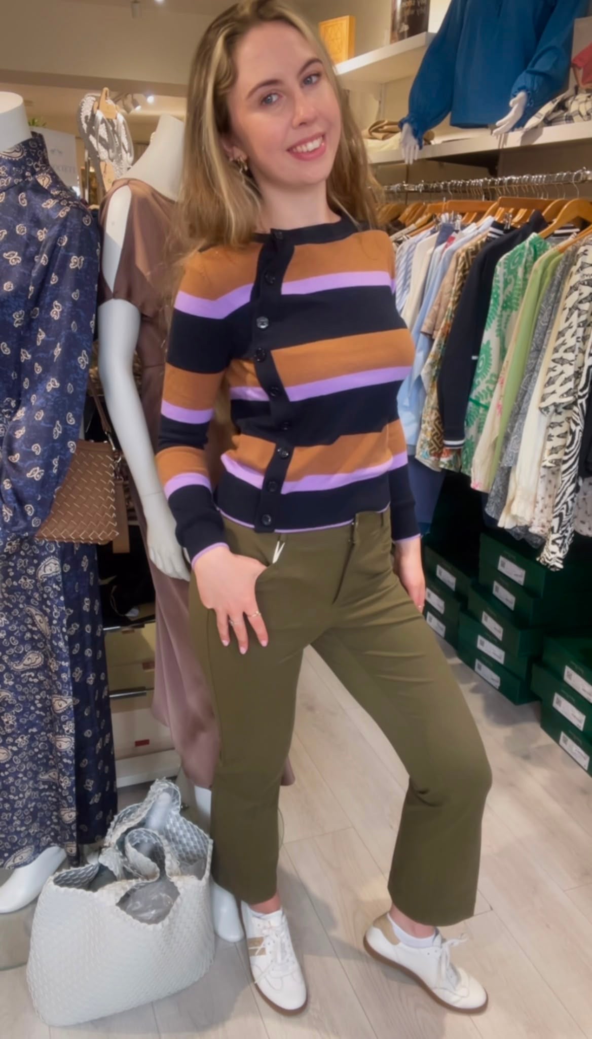 Pennyblack Mini-flare cut trousers - KHAKI