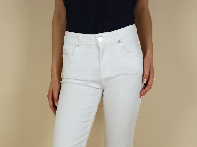 No2mor0 Unity 3/4 Tencel Trouser - 25" Leg White