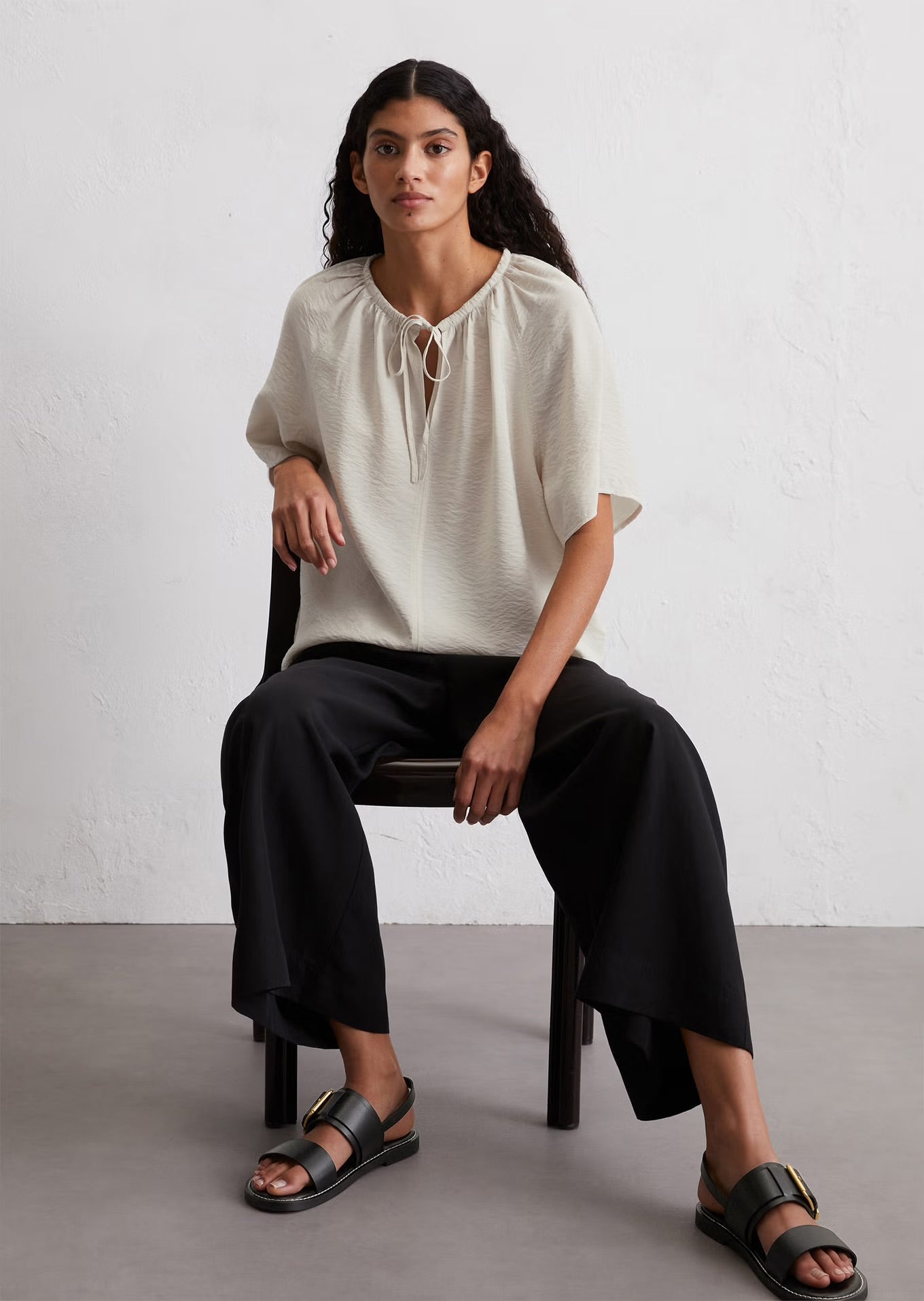 Marc O Polo RELAXED BLOUSE WITH CRINKLE STRUCTURE