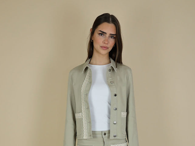 No2mor0 Alex Denim Jacket Sand