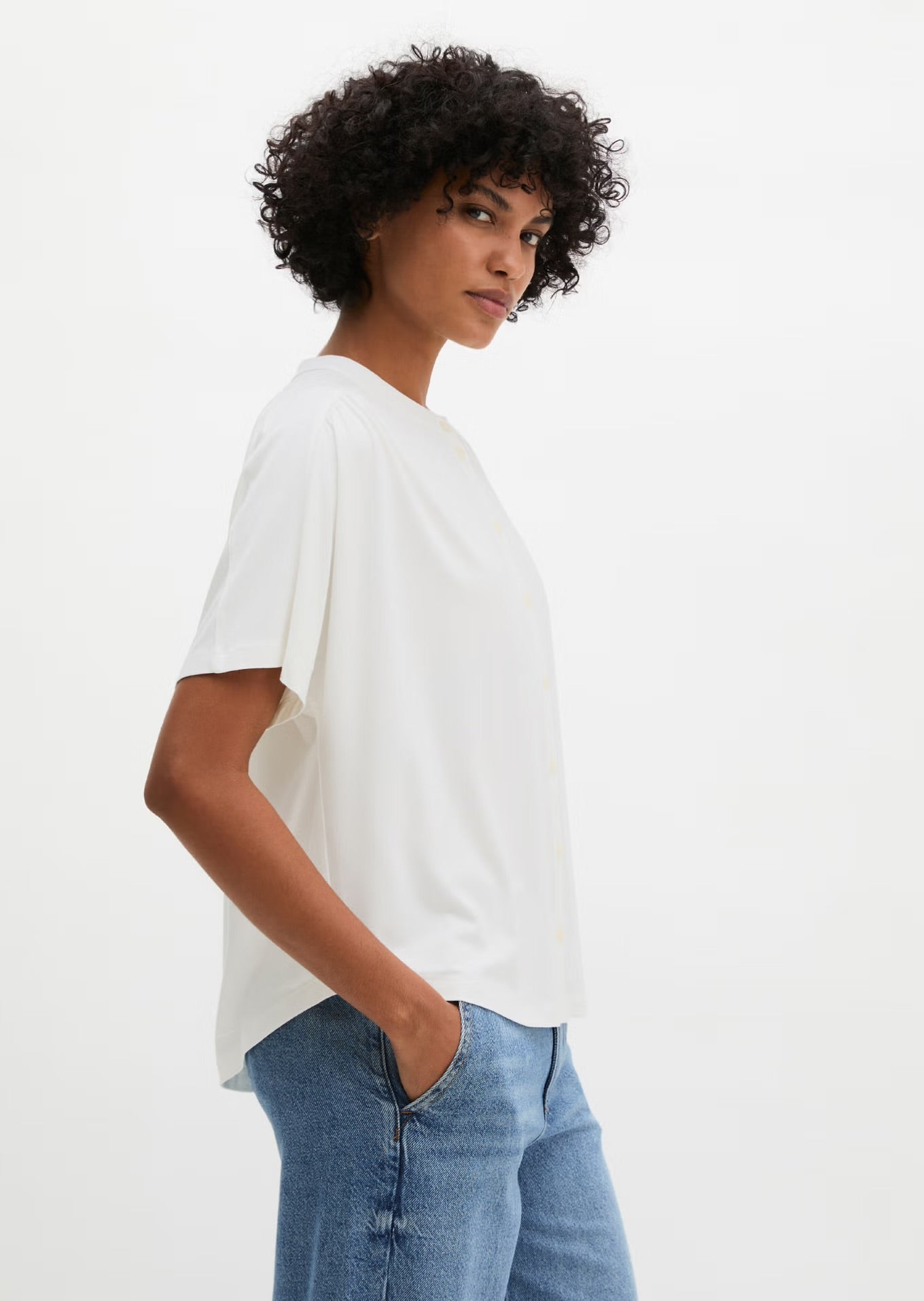 Marc O Polo REGULAR JERSEY BLOUSE FROM LENZING™ ECOVERO™