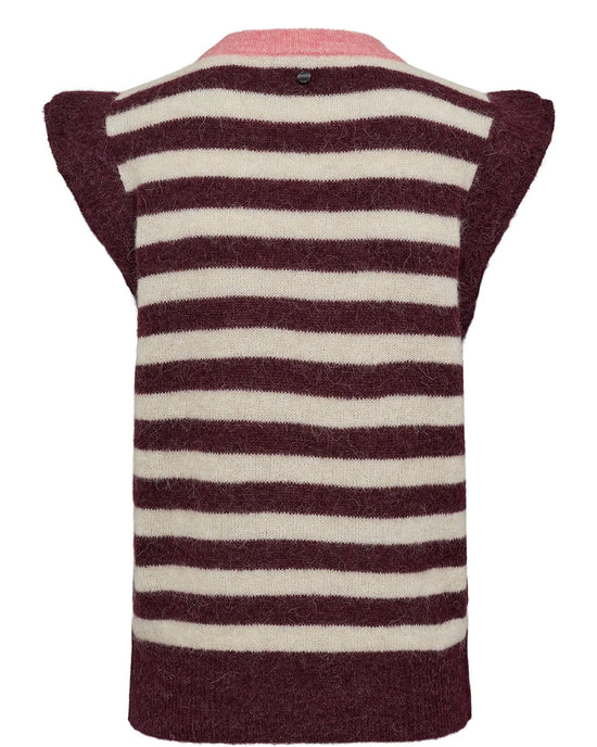 Numph NUCIARA RIETTE STRIPE VEST - Winetasting