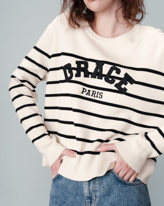 Grace And Mila SWEATER ECRU NAHIA