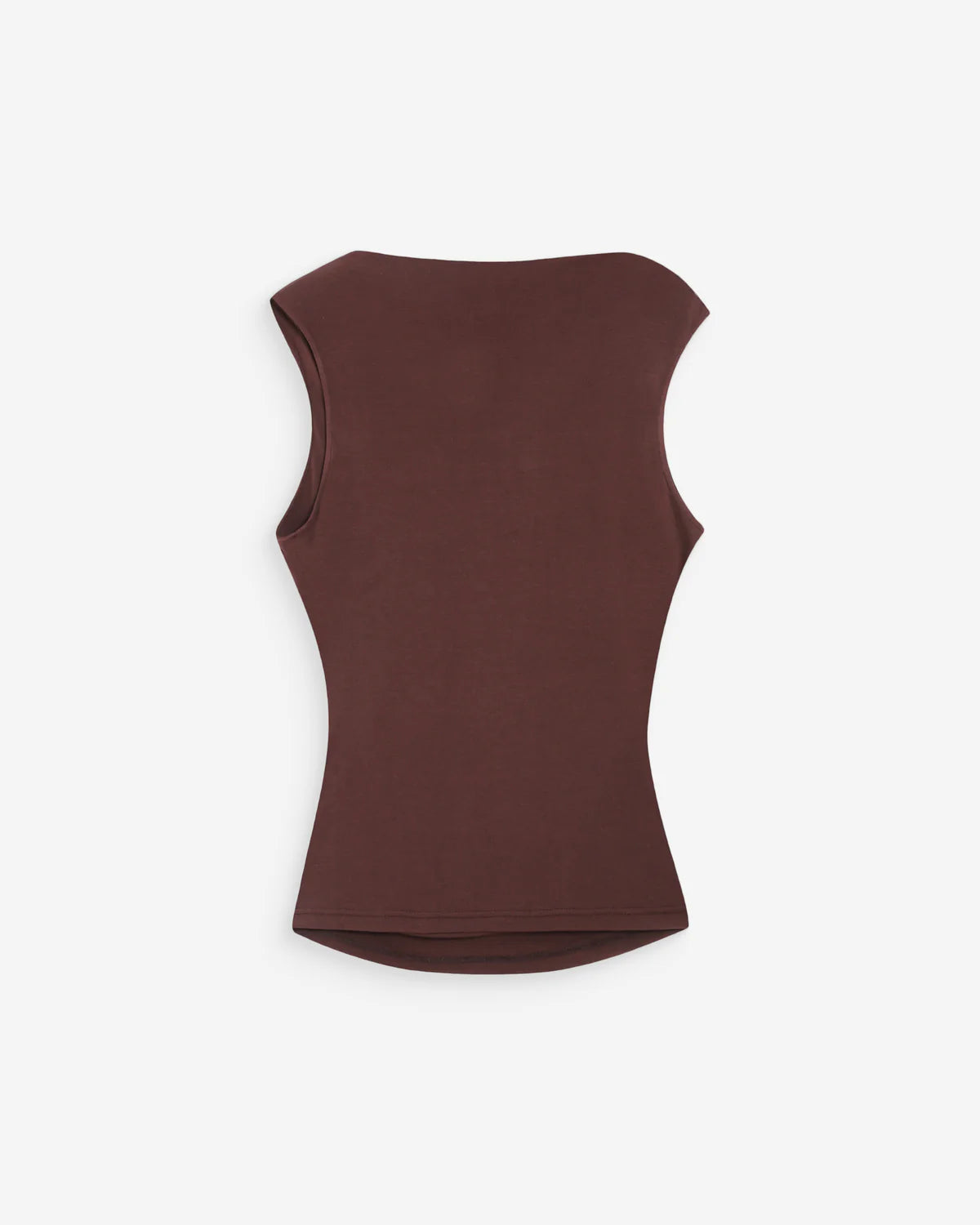 Grace And Mila DRAPED SLEEVELESS TOP CHOCOLAT VALLEY