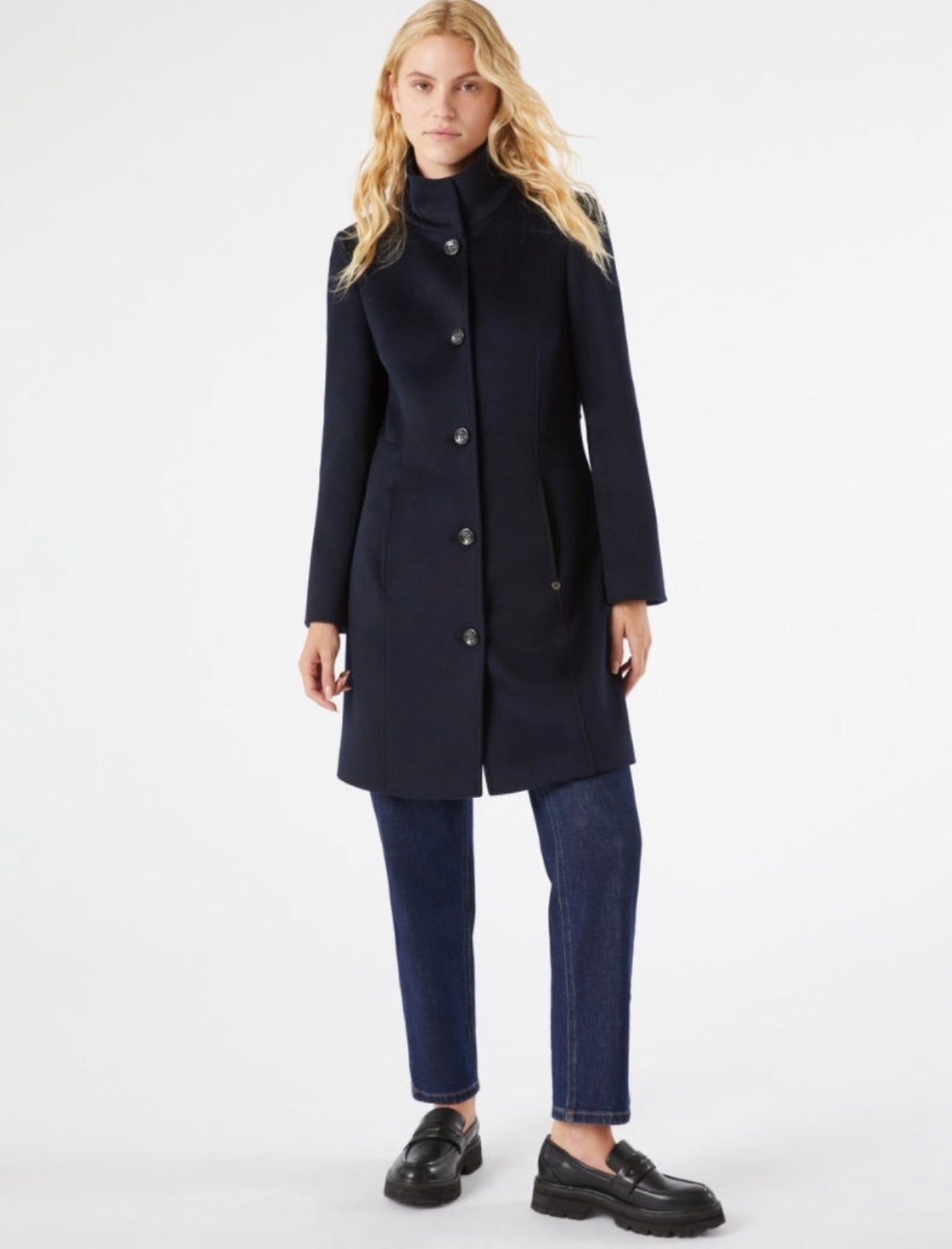 Pennyblack  Slim-fit wool broadcloth coat