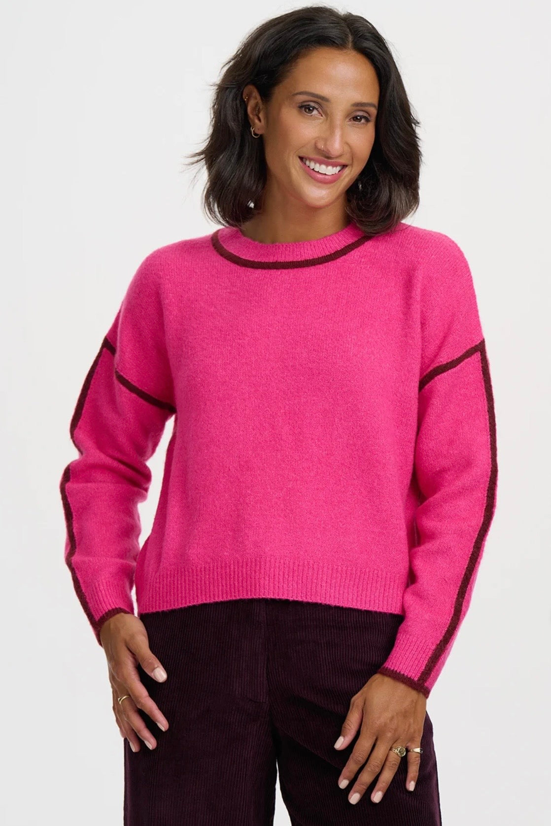 Sugarhill Brighton Rozalia Jumper
Pink Burgundy