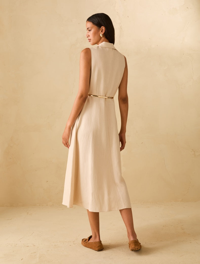 Pennyblack Lamé pinstriped shirt dress