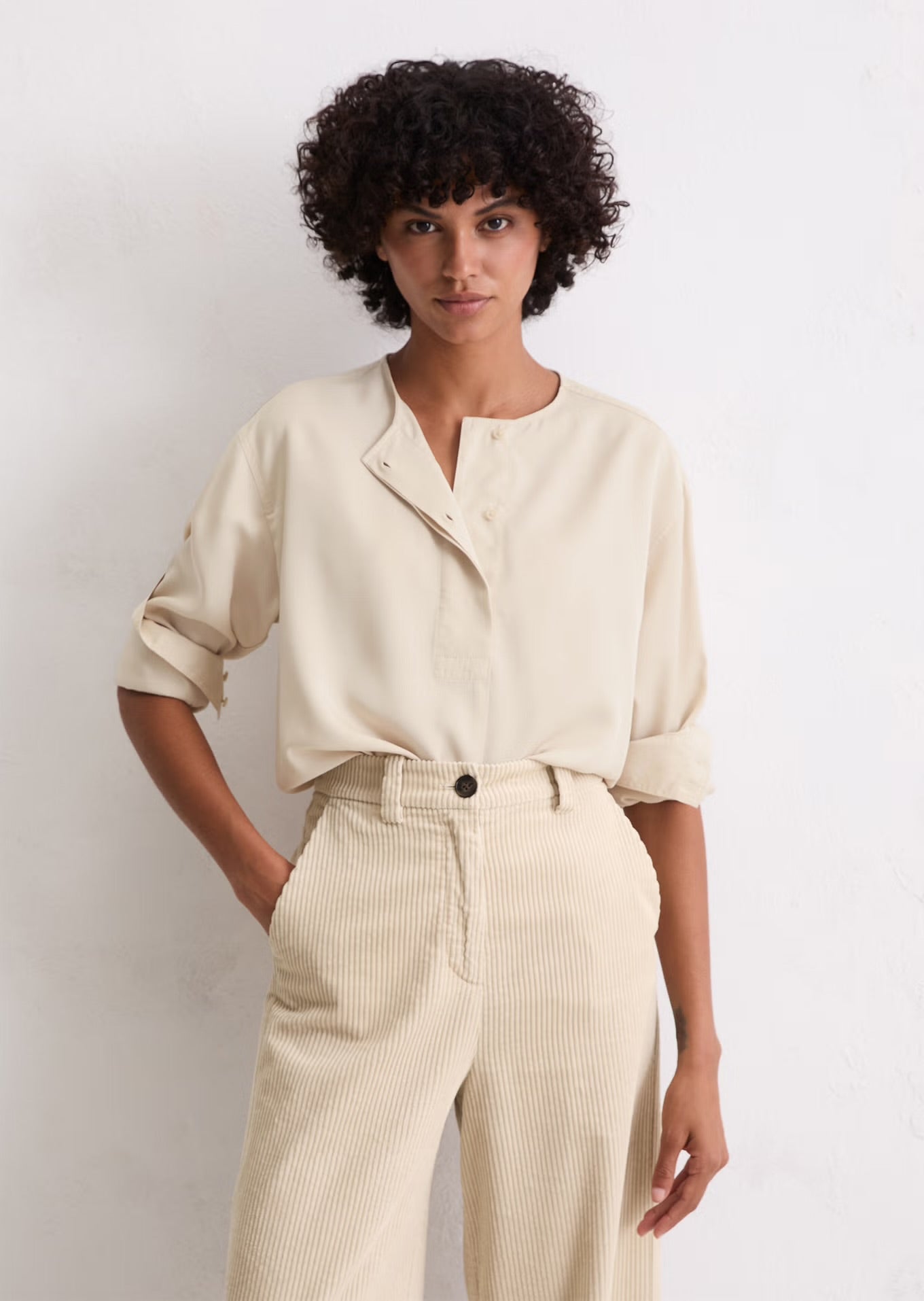 Marc O Polo STRAIGHT BLOUSE MADE FROM TENCEL™ LYOCELL