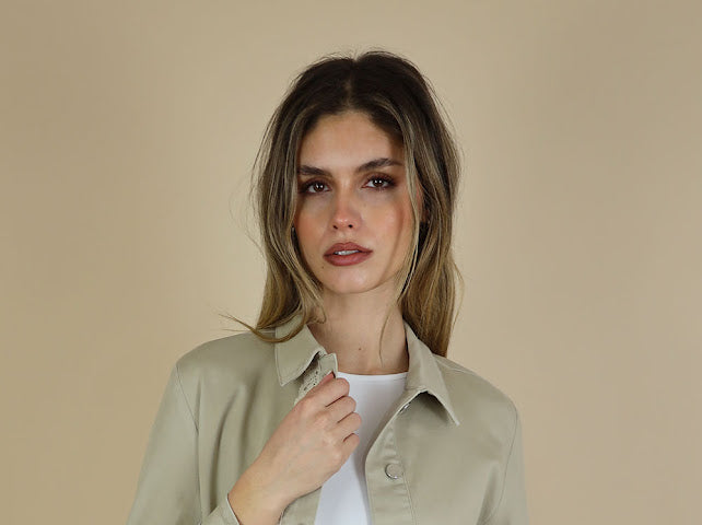 No2mor0 Alex Denim Jacket Sand