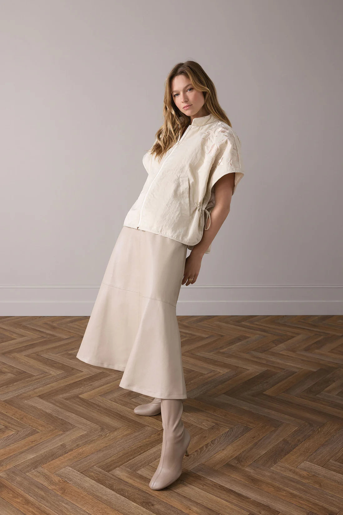 Summum Woman Gilet padded embroidery