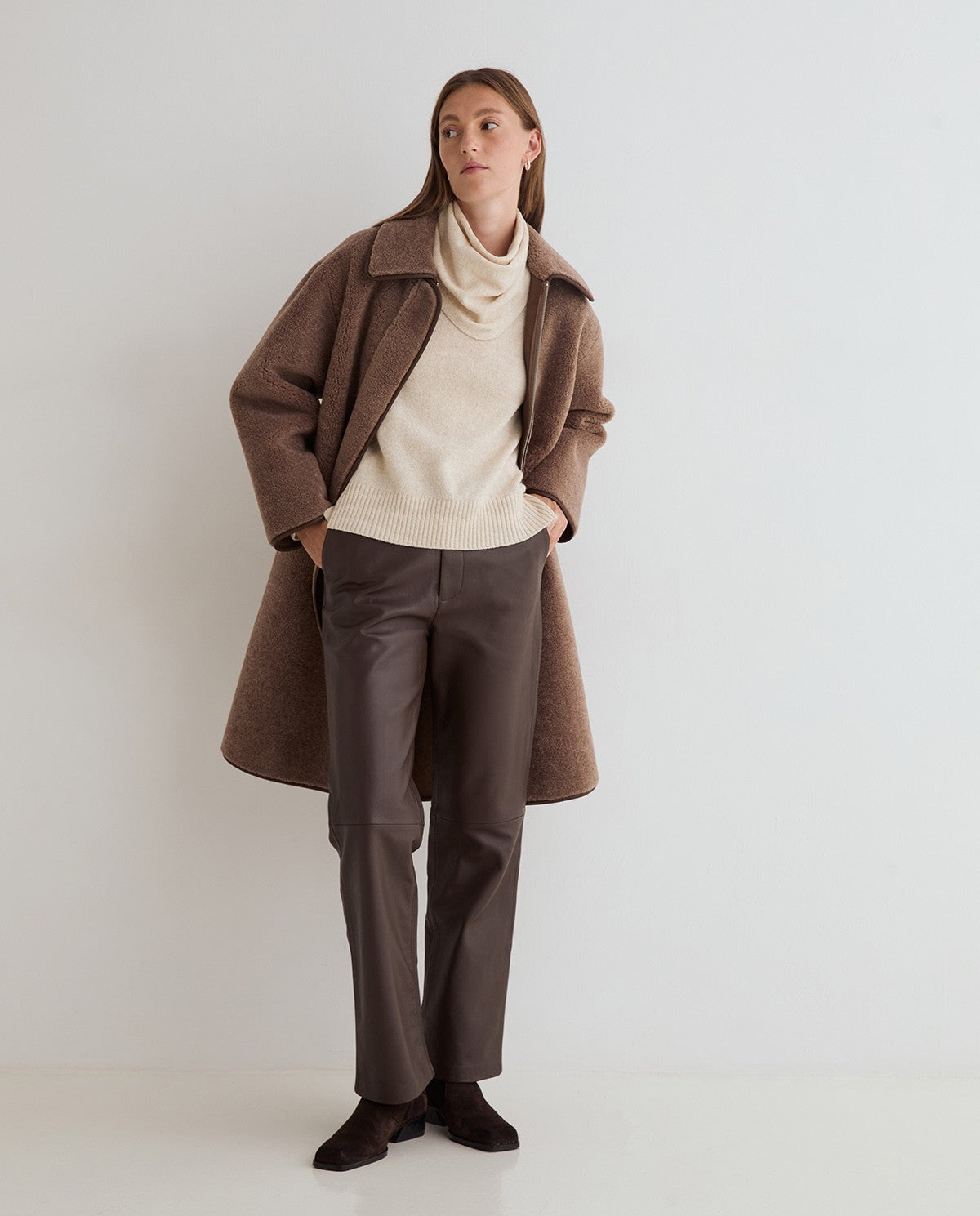 Yerse SWEATER REMOVABLE SCARF