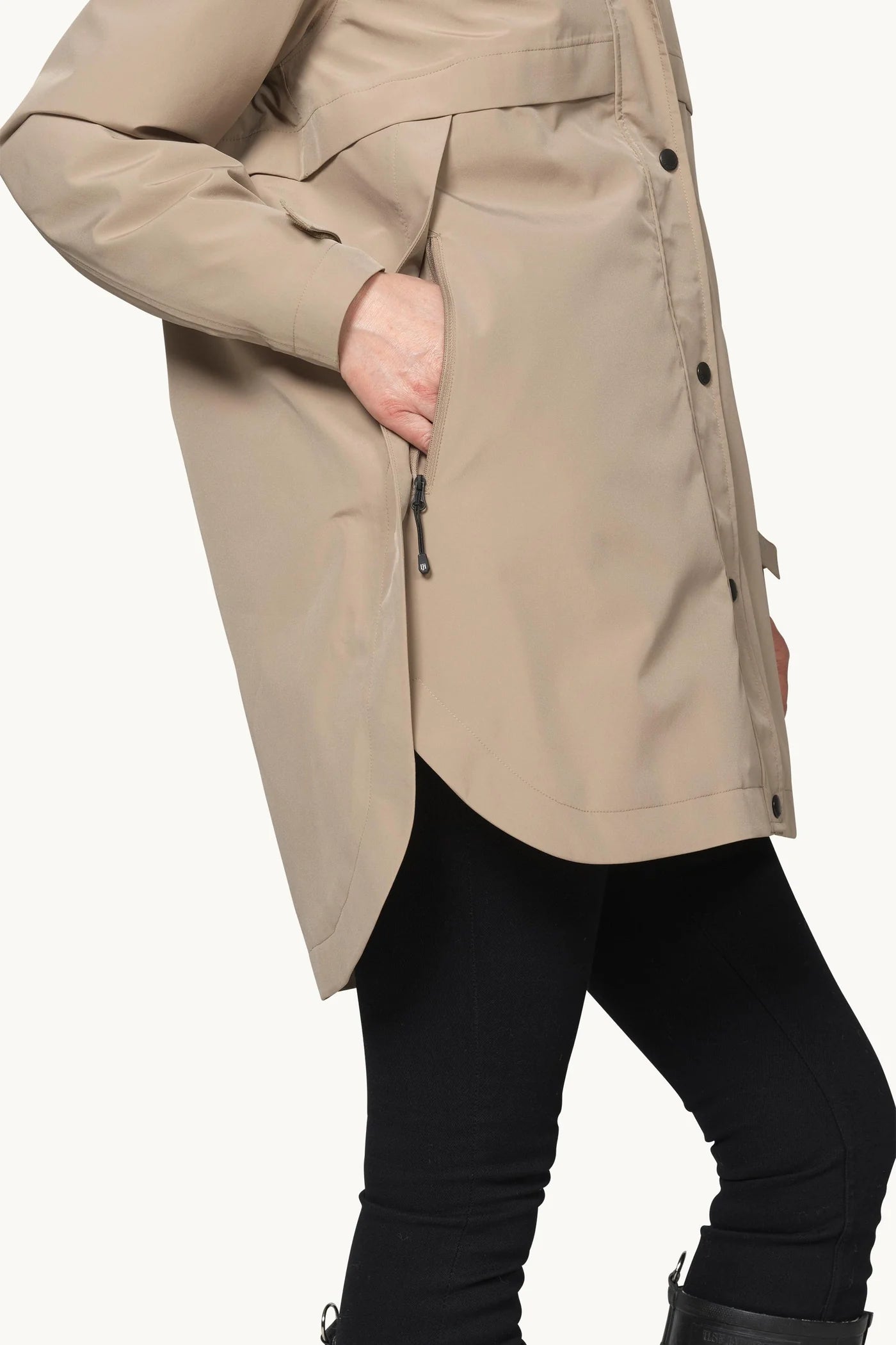 Ilse Jacobsen PADDED RAINCOAT - GREIGE
