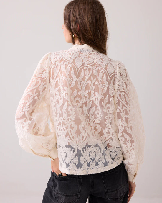 Summum Woman SHEER LACE BLOUSE