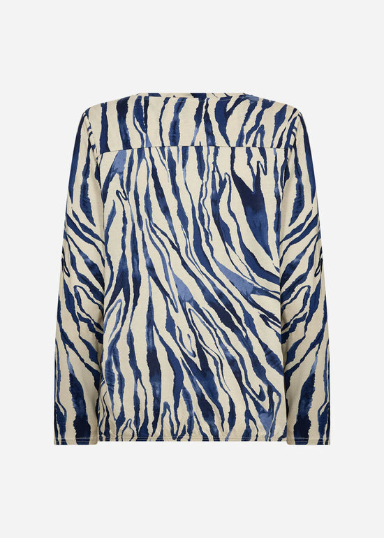 Soya Concept SC-FELICITY AOP 522 BLOUSE DARK BLUE