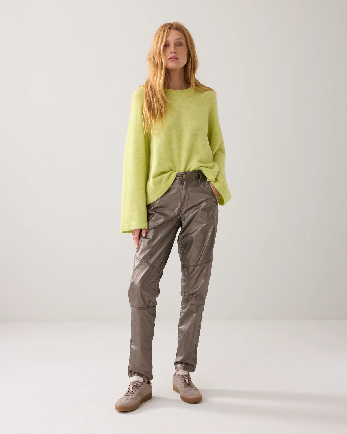 Summum Woman MID-WAIST TROUSERS WITH FOIL PRINT