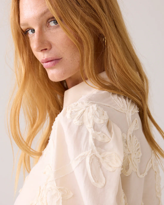 Summum Woman BLOUSE WITH FLOWER TAPE