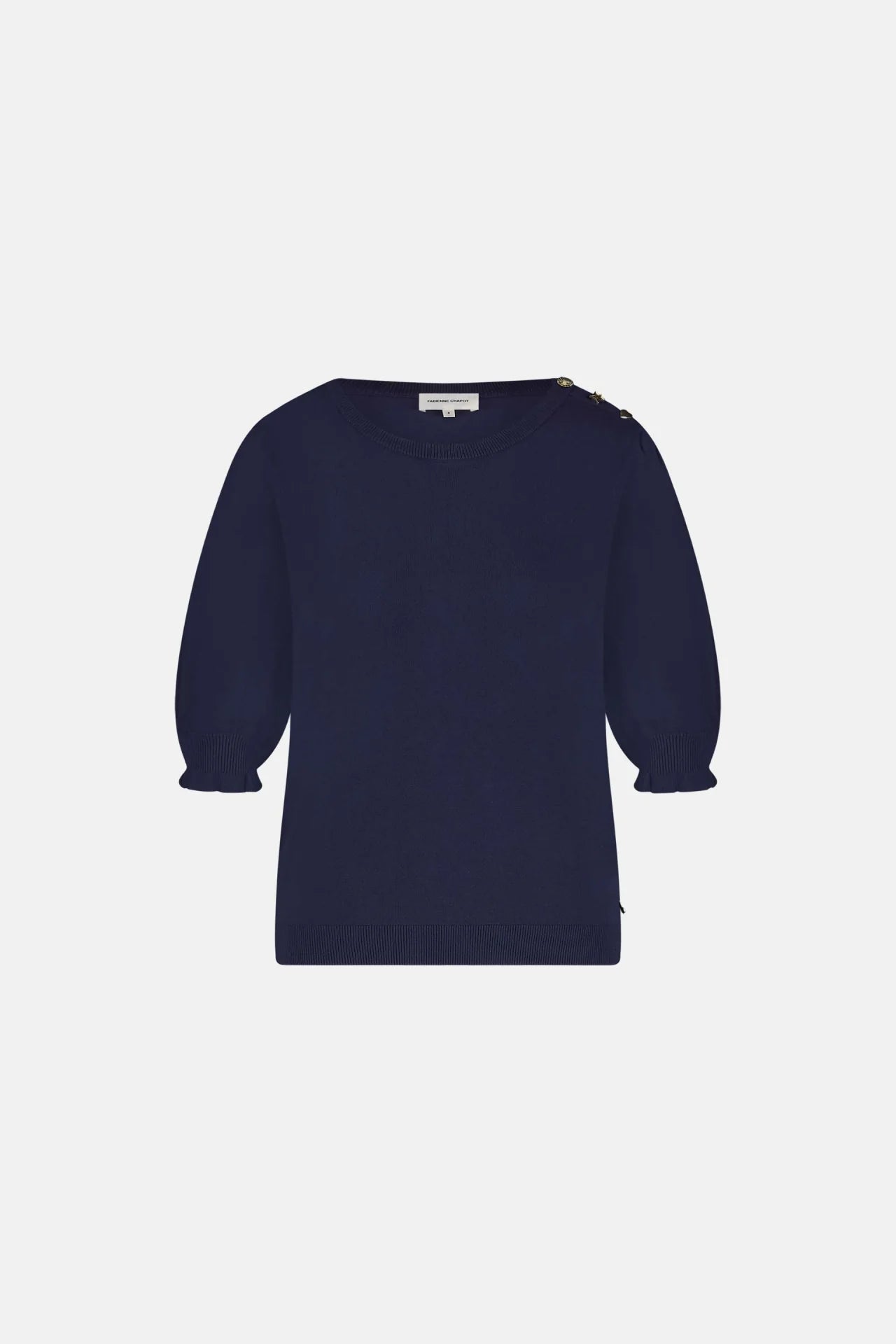 Fabienne Chapot Molly Short Sleeve Pullover Midnight Blue