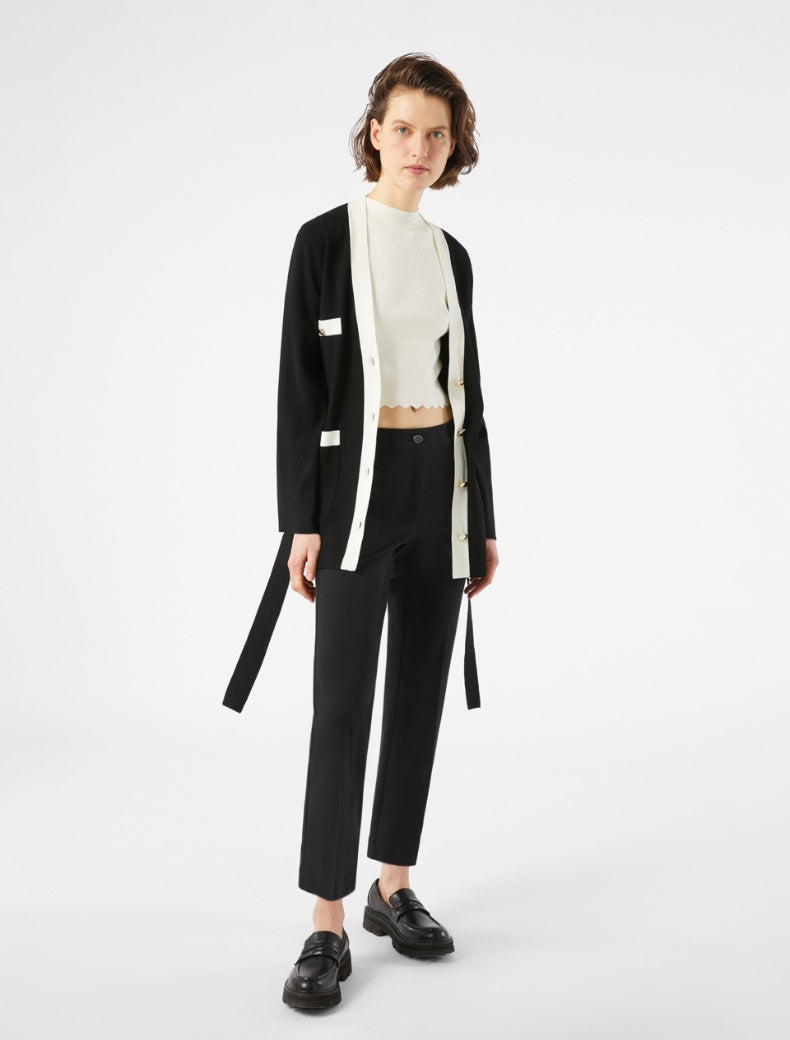 Pennyblack Twill mini flare trousers Black