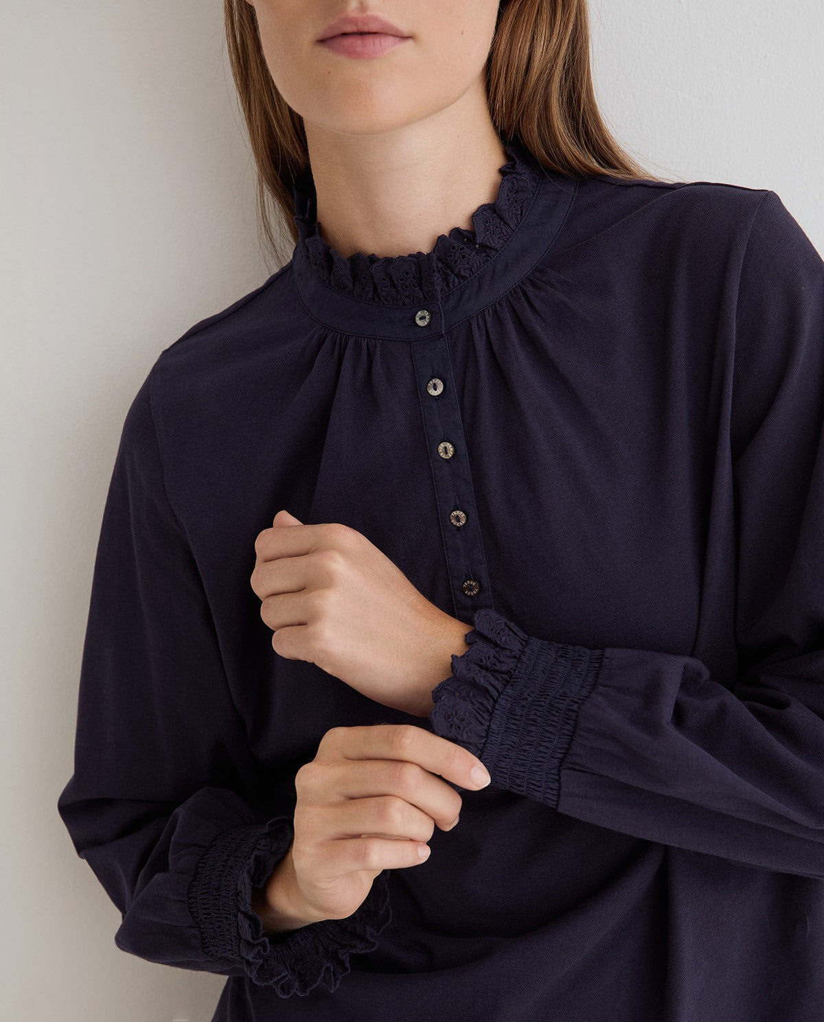 Yerse ROMANTIC SHIRT Navy