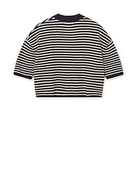 Heyanno MMHPoetic Stripe Knit
Relaxed fit Baritone Blue