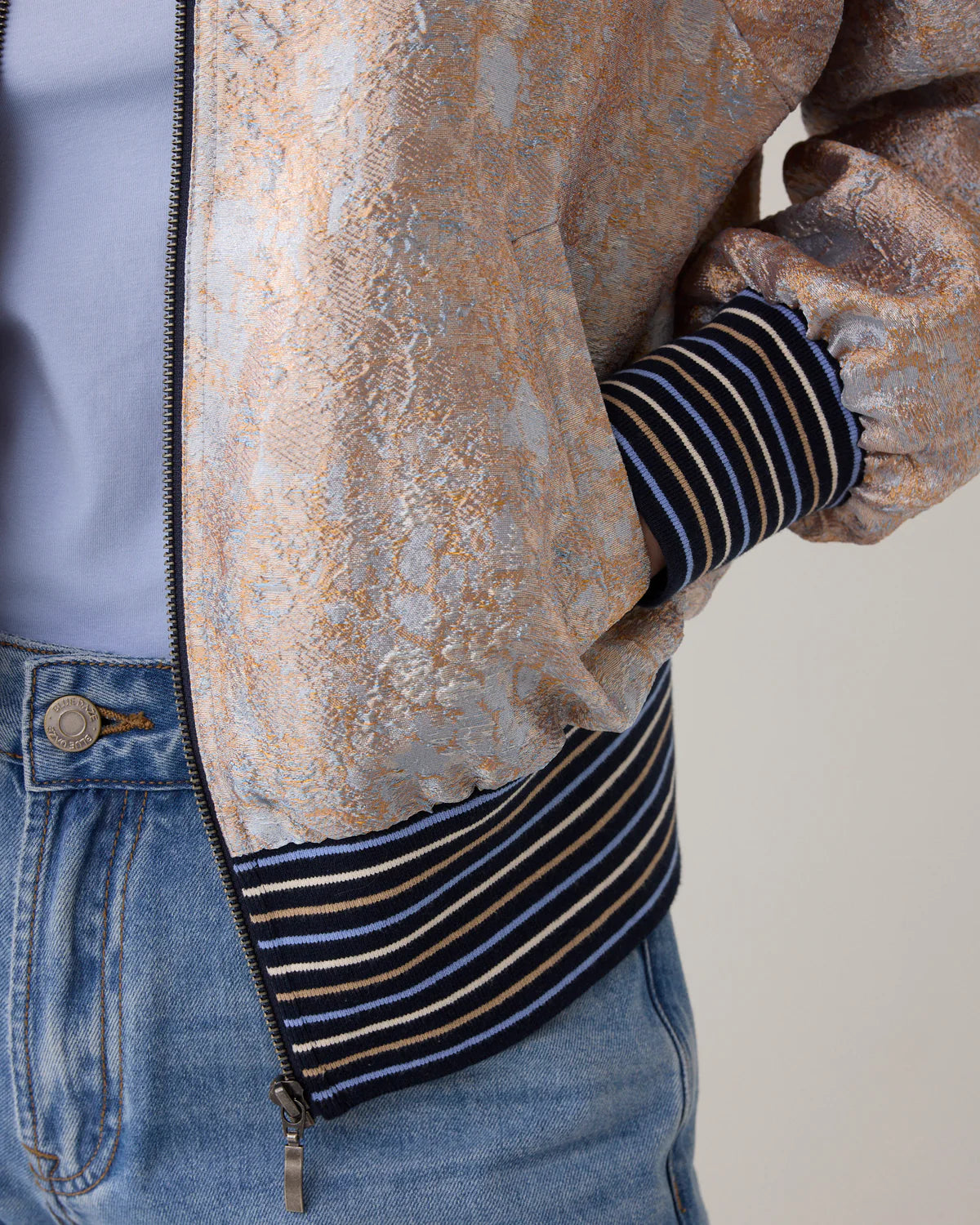 Summum Woman BOMBER JACKET IN JACQUARD FABRIC