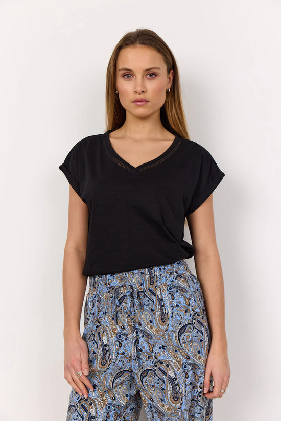 Load image into Gallery viewer, Soya Concept SC-BABETTE 57 T-SHIRT BLACK
